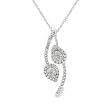 Load image into Gallery viewer, .50ct Diamond Fashion Pendants 10KT White Gold
