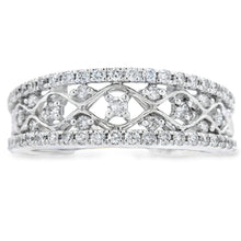 Load image into Gallery viewer, .50ct Diamond Fashion band rings 10KT White Gold
