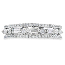 Load image into Gallery viewer, .50ct Diamond Fashion band rings 14KT White Gold
