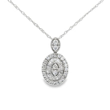 Load image into Gallery viewer, Natural .35ct Diamond Fashion Pendants 14KT White Gold
