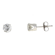 Load image into Gallery viewer, 1.00ct Diamond Stud Earrings 14KT White Gold
