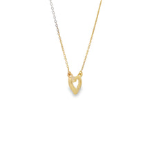 Load image into Gallery viewer, .03ct Diamond Heart Love Pendant 14KT Yellow Gold
