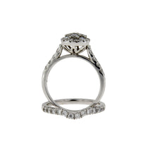 Load image into Gallery viewer, 1.30ct Diamond Engagement Ring Set 10KT White Gold
