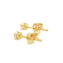 Load image into Gallery viewer, .25ct Lab Grown Diamond Stud Earrings 14KT Yellow Gold
