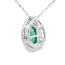 Load image into Gallery viewer, .41ct Emerald Diamond Fashion Pendants 10KT White Gold
