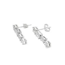 Load image into Gallery viewer, Lab Grown Diamond Dangle Earrings 14KT White Gold
