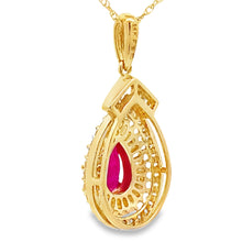 Load image into Gallery viewer, 1.25ct Ruby Diamond Fashion Pendants 14KT Yellow Gold

