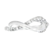 Load image into Gallery viewer, Natural .21ct Diamond Ring Sterling Silver
