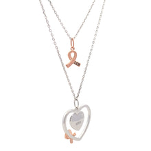 Load image into Gallery viewer, .02ct Diamond Heart Love Pendant Sterling Silver

