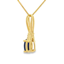 Load image into Gallery viewer, Sapphire Diamond Fashion Pendants 10KT Yellow Gold
