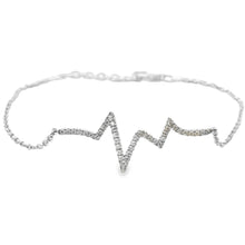 Load image into Gallery viewer, .10ct Diamond Bracelet 14KT White Gold
