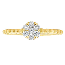 Load image into Gallery viewer, Natural .25ct Diamond Ring 10KT Yellow Gold
