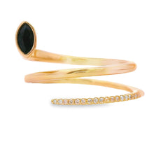 Load image into Gallery viewer, .78ct Sapphire Diamond Ring 14KT Yellow Gold
