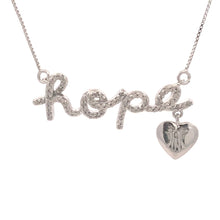 Load image into Gallery viewer, .30ct Diamond Heart Love Pendant Sterling Silver
