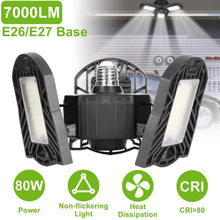 Load image into Gallery viewer, iMounTEK E26 /E27 80W 7000LM 6500K LED Garage Ceiling Light
