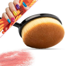 Load image into Gallery viewer, Incredible 5Pcs Oval Makeup Brushes Portable Toothbrush Oval Nylon Hair Cosmetic Makeup Blush Face Foundation Blending Brush Makeup Tool
