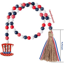 Load image into Gallery viewer, Independence Day Wooden Bead Wreath
