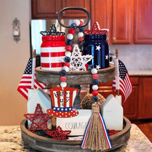 Load image into Gallery viewer, Independence Day Wooden Bead Wreath
