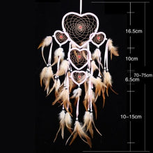 Load image into Gallery viewer, Indian Wolf Dream Catcher With Brown Feathers Dream-catcher Bead Beautiful Home Hanging Decoration Fashion Handmade Ornament Gift Wall Decor For Bedroom Festival Celebration Boho Moon Dream Catcher
