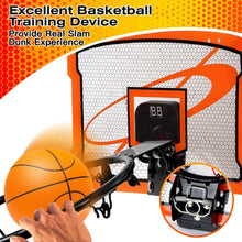 Load image into Gallery viewer, Indoor Mini Basketball Hoop Set with 4 Inflatable Balls Electric Audio Scorer
