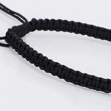 Load image into Gallery viewer, Infinite Sign Handmade Black/White Rope Braid Bracelet Bangle For Women Men Charm Adjustable Matching Bracelets For Couples His And Hers Infinity Sign Handmade Rope Braided Stainless Steel BFF Bracelets
