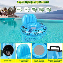 Load image into Gallery viewer, Inflatable Lounger Pool Float with Rubber Handle and Drink Holder
