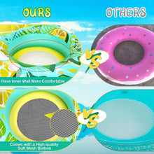 Load image into Gallery viewer, Inflatable Lounger Pool Float with Rubber Handle and Drink Holder
