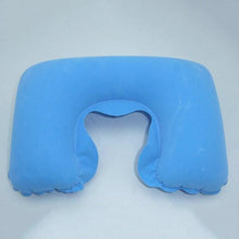 Load image into Gallery viewer, Inflatable Pillow Air Cushion Neck Rest U-Shaped Compact Plane Flight Travel Pillows Home Textile Air Adjustable Feather Soft Microfiber Neck Pillow Inflatable Neck Pillow Sleep with NO Neck Pain, Super Soft Memory Foam Neck Pillow Easy Washing
