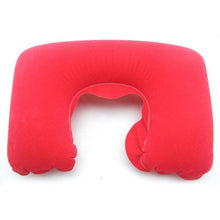 Load image into Gallery viewer, Inflatable Pillow Air Cushion Neck Rest U-Shaped Compact Plane Flight Travel Pillows Home Textile Air Adjustable Feather Soft Microfiber Neck Pillow Inflatable Neck Pillow Sleep with NO Neck Pain, Super Soft Memory Foam Neck Pillow Easy Washing
