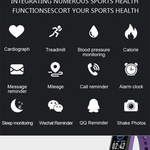Load image into Gallery viewer, Inteligent Smart Watch Heart Rate Pressure Pedometer Sport Watches Bracelet Electric Sports Watch For Phones Health Smartwatch Heart Rate Monitor Sleep Monitor Waterproof Touch Screen
