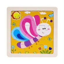 Load image into Gallery viewer, Intelligence Kids Toy Wooden 3D Puzzle Tangram for Children Baby Cartoon Animal , Traffic Puzzles Educational Learning Toys
