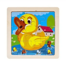Load image into Gallery viewer, Intelligence Kids Toy Wooden 3D Puzzle Tangram for Children Baby Cartoon Animal , Traffic Puzzles Educational Learning Toys

