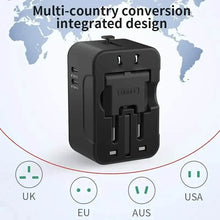 Load image into Gallery viewer, International Portable Worldwide All-in-One Plug Travel Adapter Converter for USA EU UK AUS
