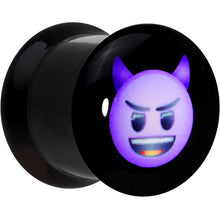 Load image into Gallery viewer, 7/16 Licensed Purple Devil emoji Acrylic Double Flare Plug Set
