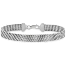 Load image into Gallery viewer, Italian Made 925 Sterling Silver 7MM Flat Coreana Chain Bracelet
