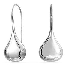 Load image into Gallery viewer, Italian Sterling Silver Puffed Teardrop Earrings by Verona
