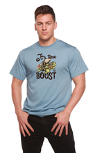 Load image into Gallery viewer, It`s time to BOOST Men's Bamboo Viscose/Organic Cotton Short Sleeve Graphic T-Shirt
