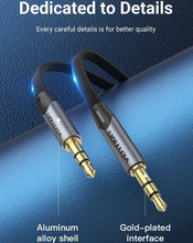 Load image into Gallery viewer, Jack 3.5mm Aux Cable  3.5mm Audio Cable Jack  Headphones Speaker Cable Male Stereo Audio Cable Fabric Braided Compatible For Headphones Smartphone Car Stereos
