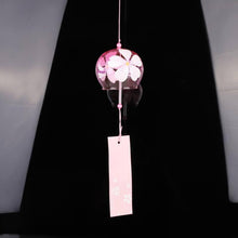 Load image into Gallery viewer, Japan Style Hand-paint Sakura Glass Wind Chimes Creative Gifts Painted Window &amp; Door Hanging Bells Decorations Hanging Wind Chime Pendant Label Chimes Wind Bells Gift For Mom Home

