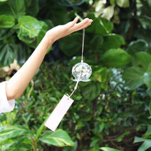 Load image into Gallery viewer, Japan Style Hand-paint Sakura Glass Wind Chimes Creative Gifts Painted Window &amp; Door Hanging Bells Decorations Hanging Wind Chime Pendant Label Chimes Wind Bells Gift For Mom Home
