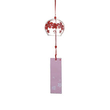 Load image into Gallery viewer, Japan Style Hand-paint Sakura Glass Wind Chimes Creative Gifts Painted Window &amp; Door Hanging Bells Decorations Hanging Wind Chime Pendant Label Chimes Wind Bells Gift For Mom Home

