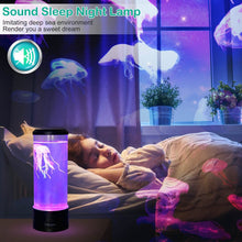 Load image into Gallery viewer, Jellyfish Lava Lamp Multicolor Changing Mood Night Light
