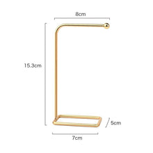Load image into Gallery viewer, Jewelry Display Holder Metal Earring Storage Rack Jewelry Organizer Holder Earring Necklace Pendants Organizer Display Stand Jewelry Stand Display Necklace Holder Plated Metal Tabletop Jewelry Organizer
