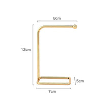 Load image into Gallery viewer, Jewelry Display Holder Metal Earring Storage Rack Jewelry Organizer Holder Earring Necklace Pendants Organizer Display Stand Jewelry Stand Display Necklace Holder Plated Metal Tabletop Jewelry Organizer
