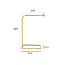 Load image into Gallery viewer, Jewelry Organizer Wooden Rack Bracelet Earring Holder Display Decoration Stand Earring Support Display Decoration Rack Small Jewelry Display Holder T-Shaped Iron Fashion Home Bracelet Pendant Jewelry Storage Shelf Stand for Woman Girls
