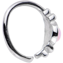 Load image into Gallery viewer, 18G 5/16 Pink Synthetic Opal Seamless Circular Ring

