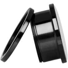 Load image into Gallery viewer, Man Woman Floral Silhouette Black Anodized Screw Fit Plug Set 20mm
