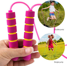 Load image into Gallery viewer, Jump Rope For Kids Girls Boys Adjustable Soft Skipping Rope With Skin-Friendly Foam Handles Soft Skipping Rope With Skin-Friendly Foam Handles For Kids Boys Girls Children Outdoor Fun Activity
