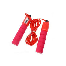 Load image into Gallery viewer, Jump Rope Skipping Electronic Counter Adjustable Fast Speed Counting Skipping Rope Wire Gym Workout Professional Sponge Jump Rope With Electronic Counter Soft Adjustable Fast Speed Counting Skipping Rope
