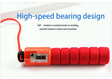 Load image into Gallery viewer, Jump Rope Skipping Electronic Counter Adjustable Fast Speed Counting Skipping Rope Wire Gym Workout Professional Sponge Jump Rope With Electronic Counter Soft Adjustable Fast Speed Counting Skipping Rope
